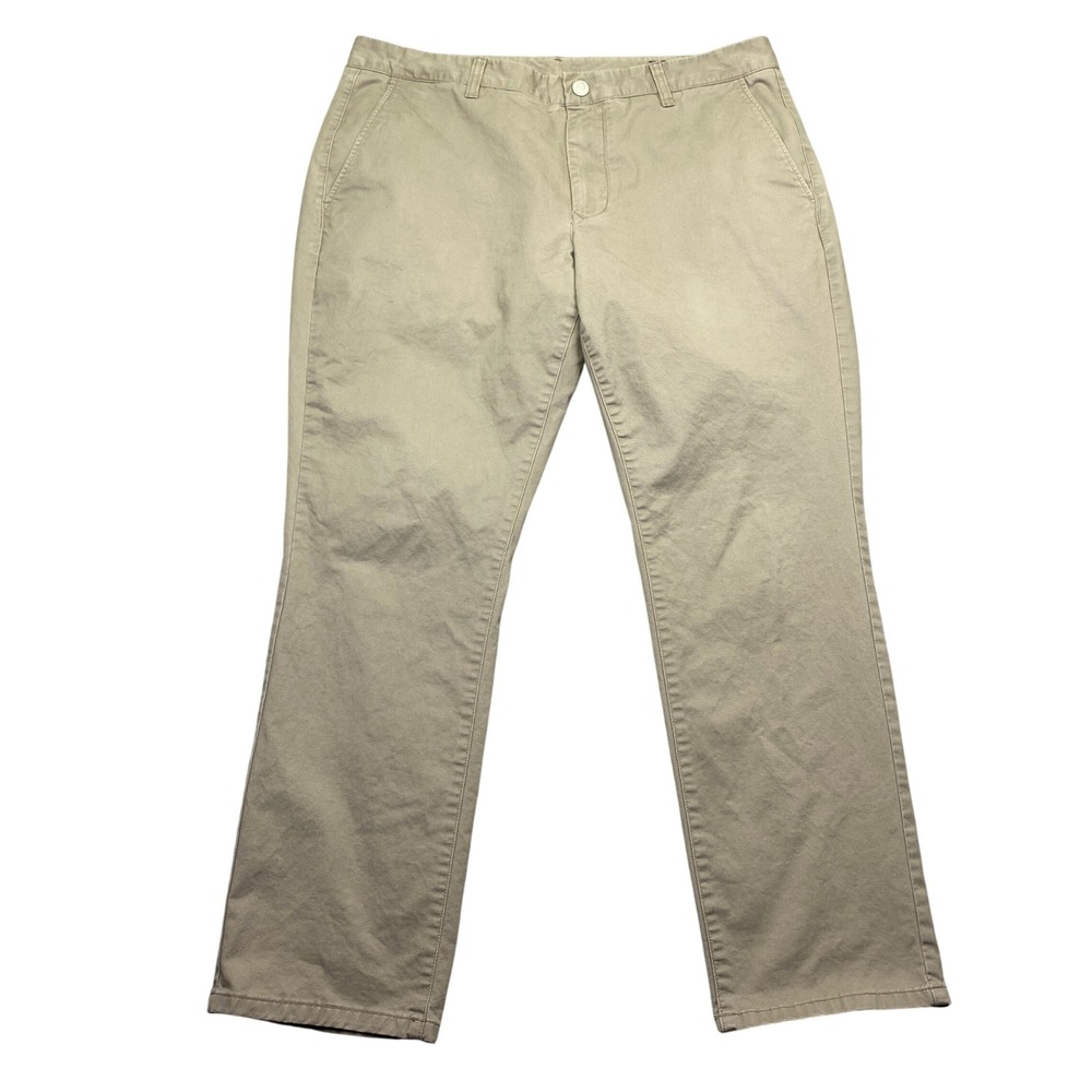 Bonobos Mens Tailored Fit Chino Pants Khaki Tan Size Sz 36 Stretch Cotton Preppy